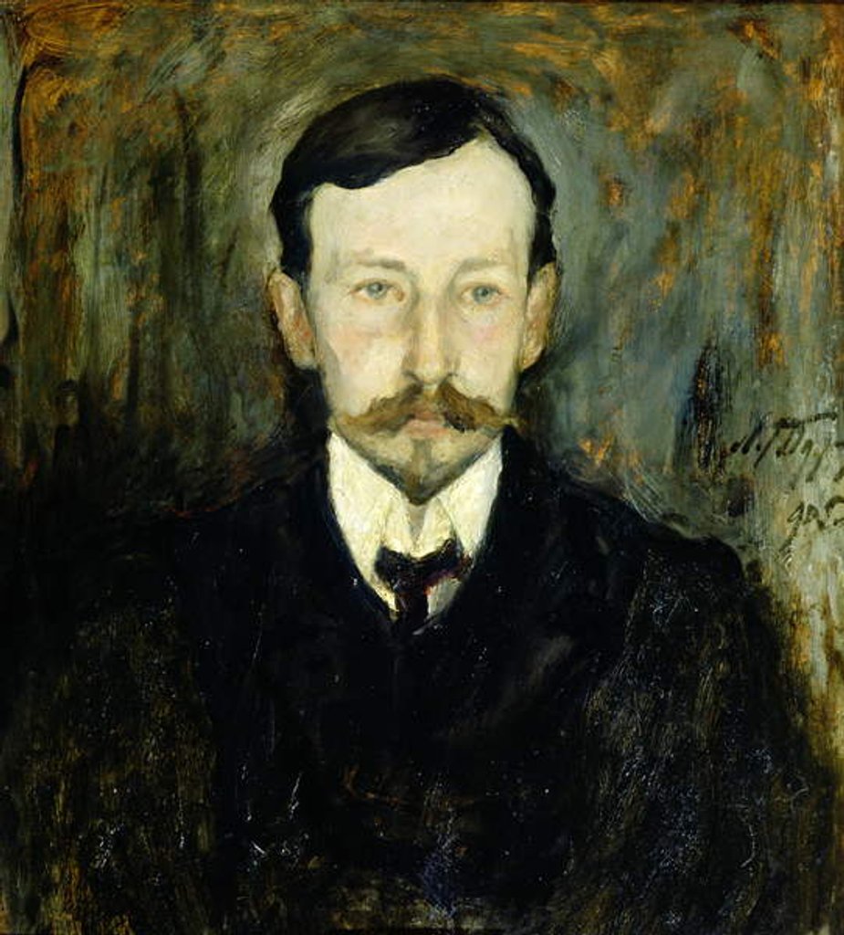 Detail of Portrait of Ivan Bunin, 1905 by Leonard Viktorovich Turzhansky