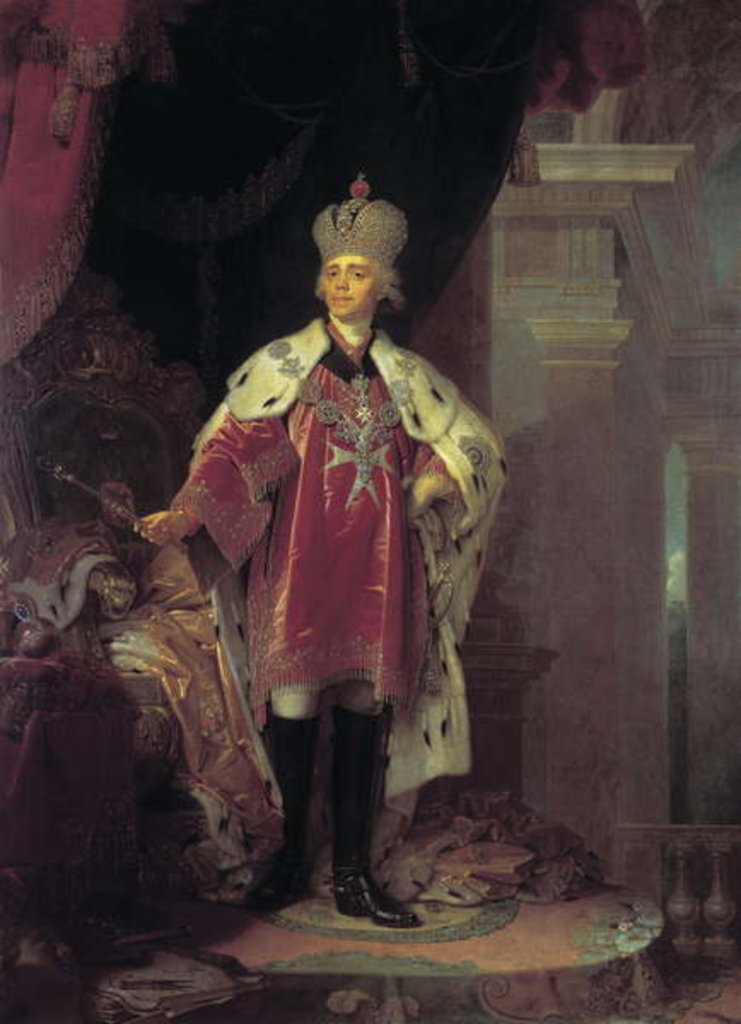 Detail of Portrait of Paul I, 1800 by Vladimir Lukich Borovikovsky