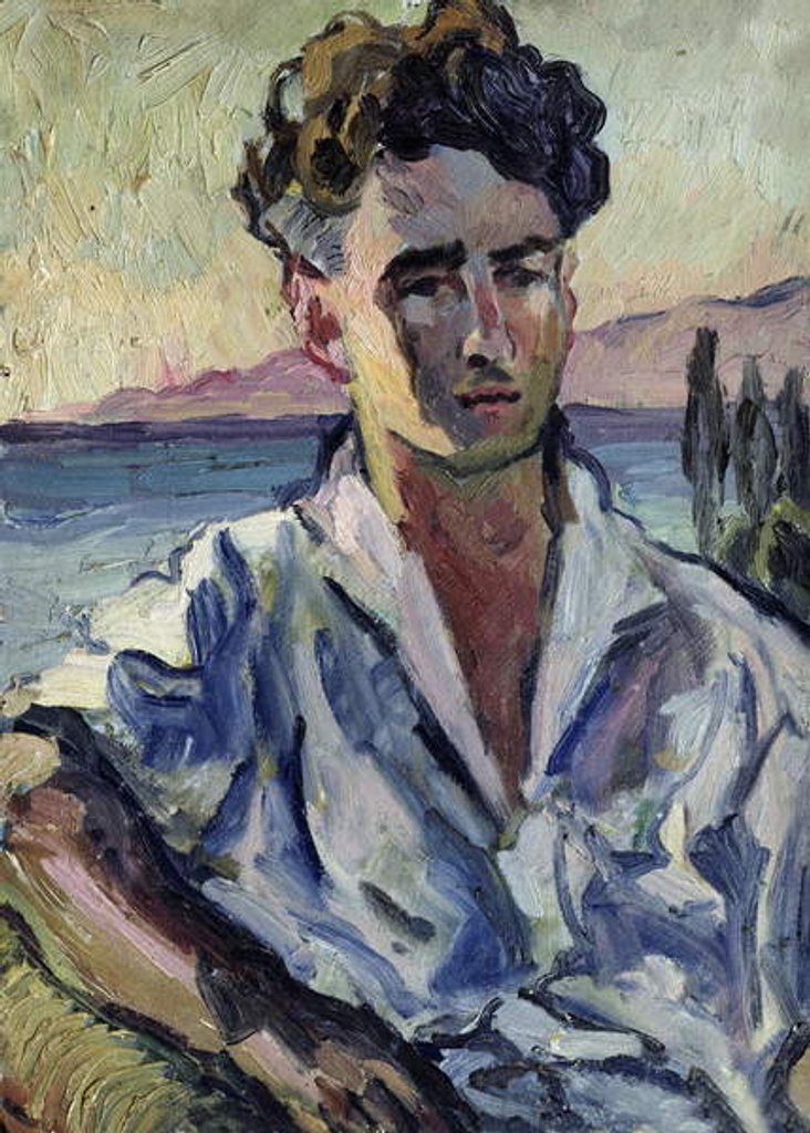 Detail of Iosif Utkin, 1931 by Aristarkh Vasilievic Lentulov