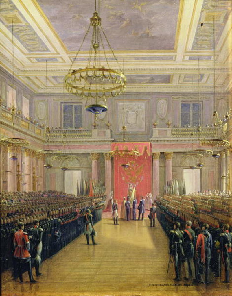 Detail of The Oath of the Successor to the Throne Alexander II Nickolaevich in the Winter Palace, 1837 by Grigori Grigor'evich Chernetsov