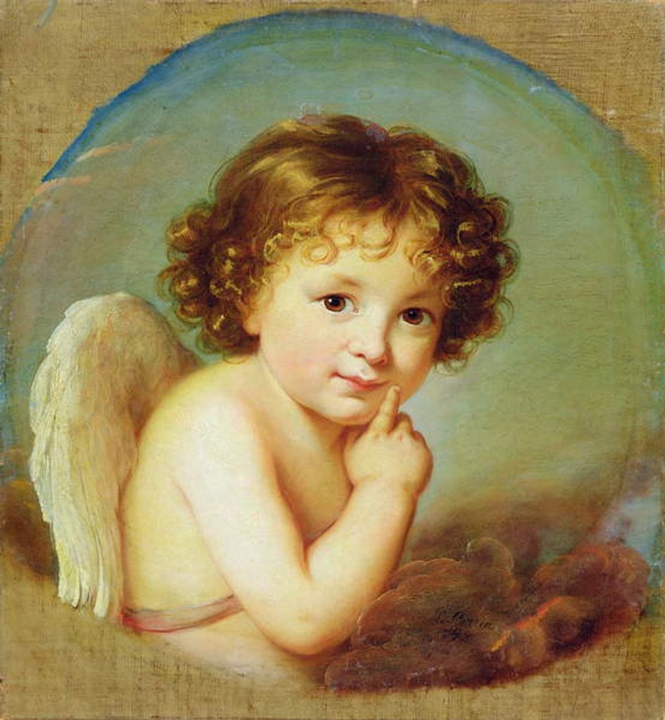 Detail of Cupid by Elisabeth Louise Vigee-Lebrun
