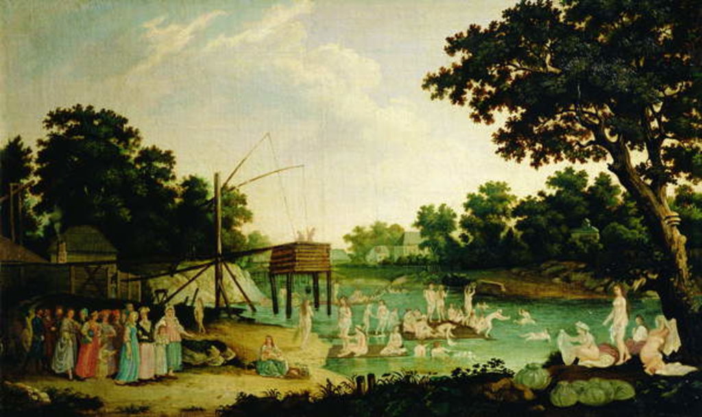 Detail of A cure bath in Moscow by School Russian