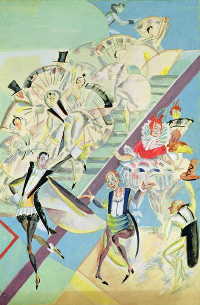Detail of Stage design for the operetta 'Girofle-Giroflia' by Alexandre Charles Lecocq, 1922 by Georgi Bogdanovich Yakulov