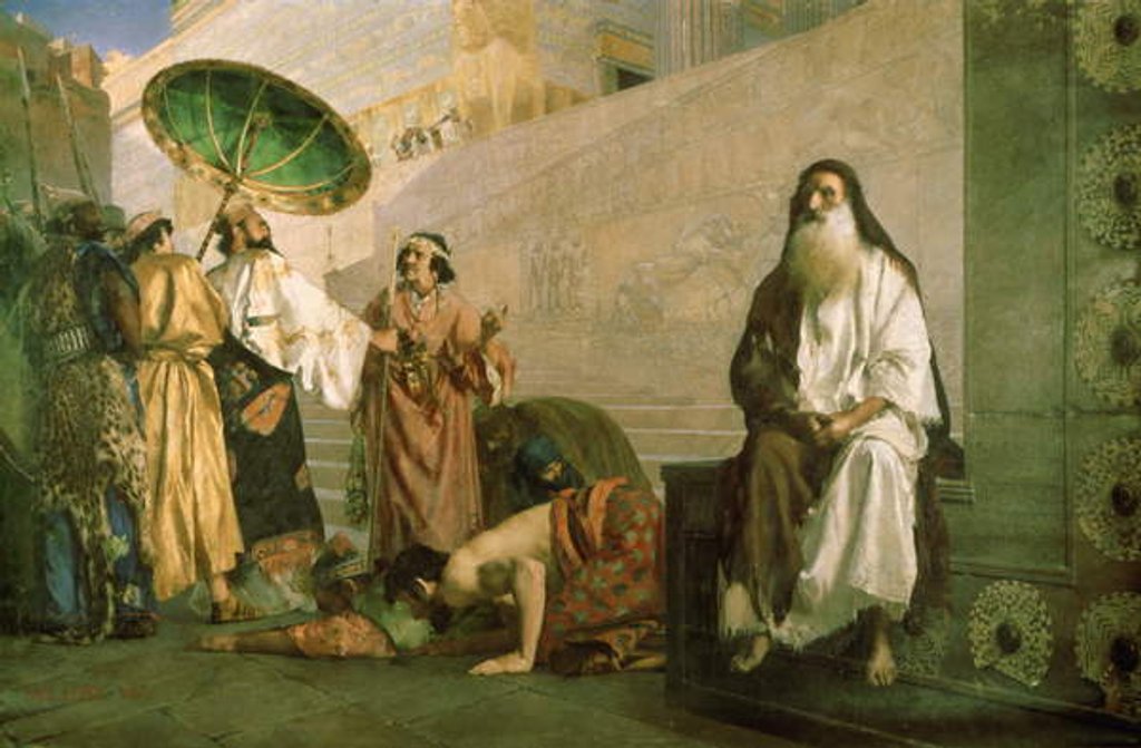 Detail of Haman and Mordechai, 1884 by Paul Alexander Alfred Leroy