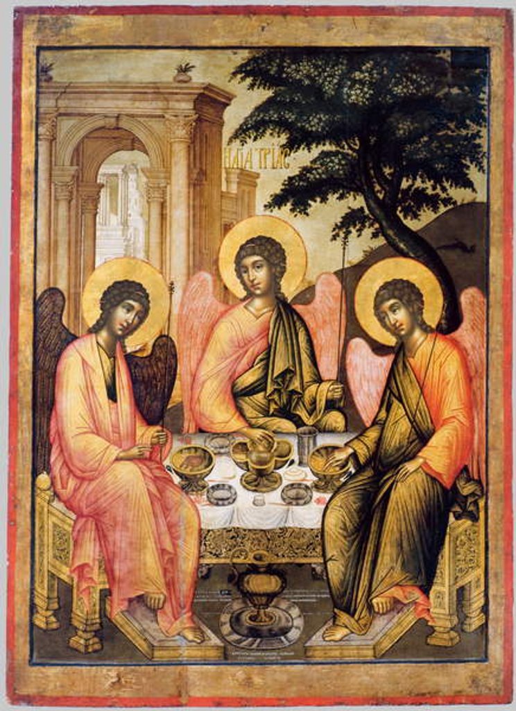 Detail of Old Testament Trinity, 1671 by Simon Ushakov