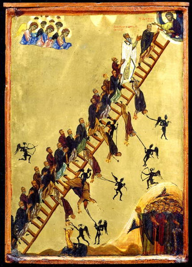 Detail of The Heavenly Ladder of Saint John of Climacus by Byzantine