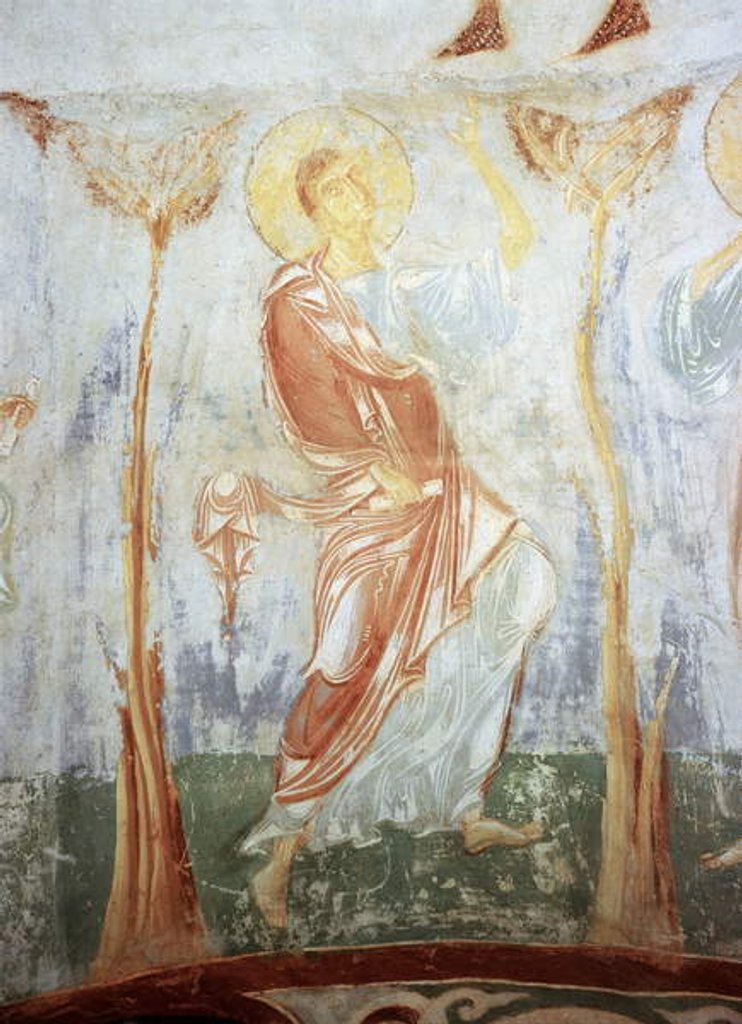 Detail of Thomas, the Apostle, Church of St George, Staraia Ladoga by Russian School