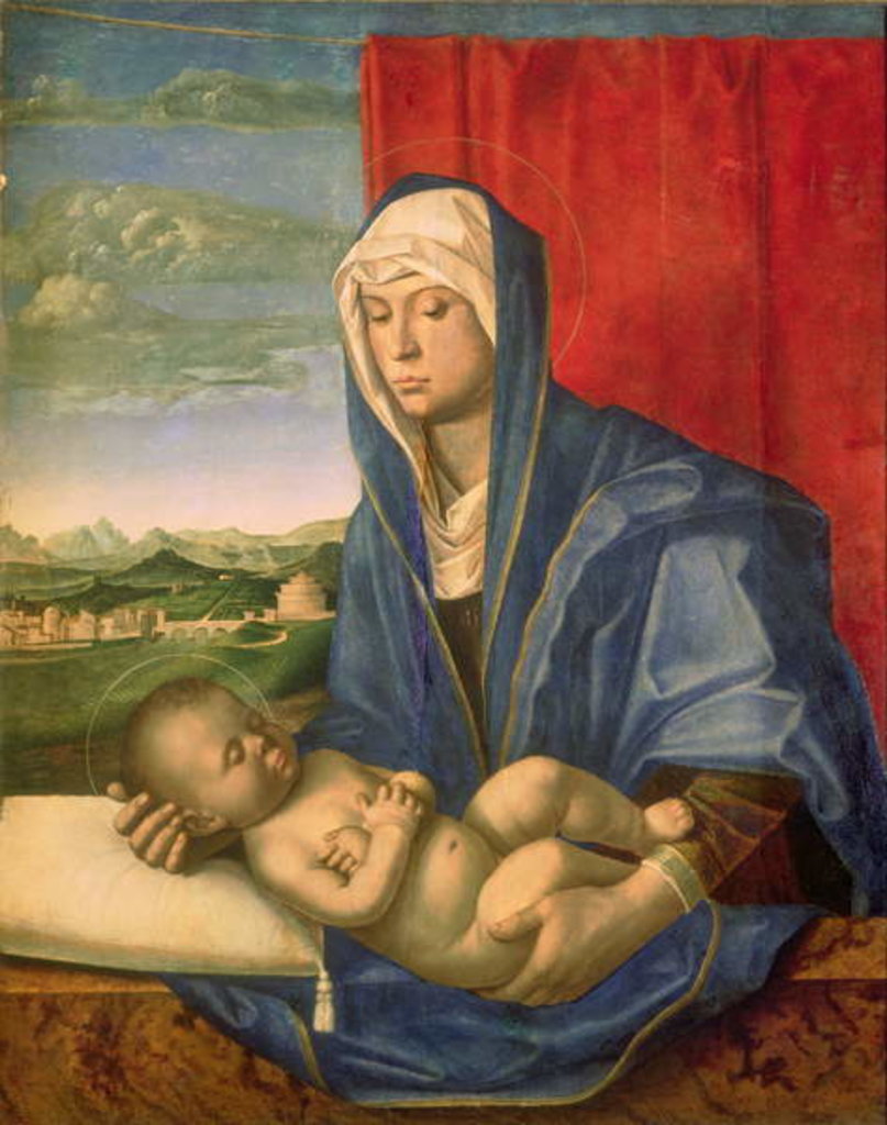 Detail of Virgin and Child by Giovanni Bellini