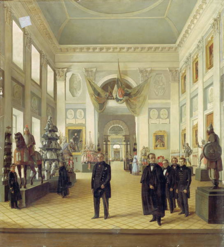 Detail of Interior of the Armoury Chamber in the Kremlin, 1844 by Nikolai Alexeyevich Burdin