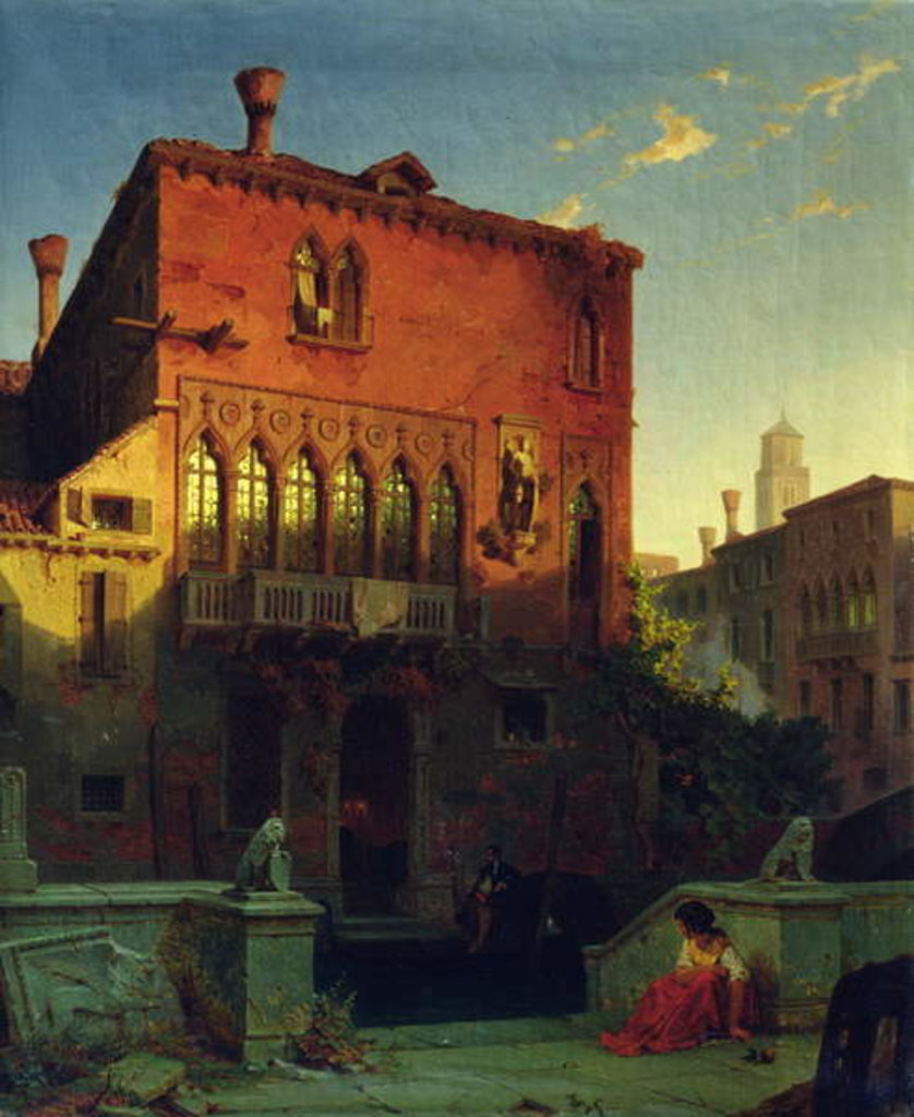 Detail of The House of Othello, the Moore in Venice, 1856 by Eduard Gerhardt