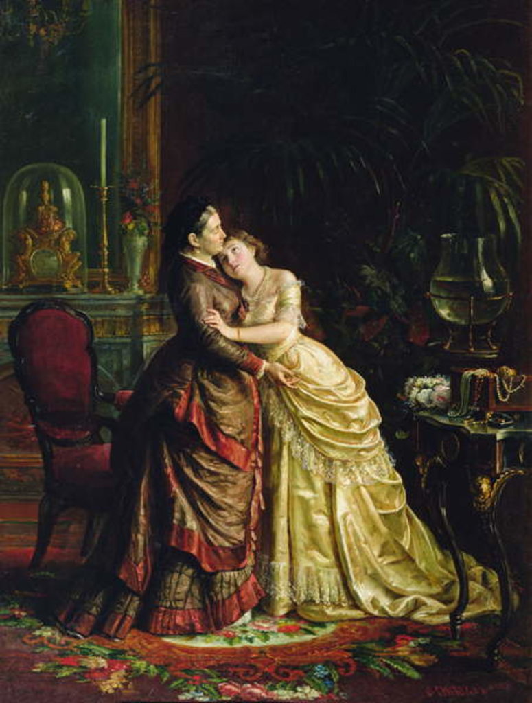 Detail of Before the Marriage by Sergei Ivanovich Gribkov