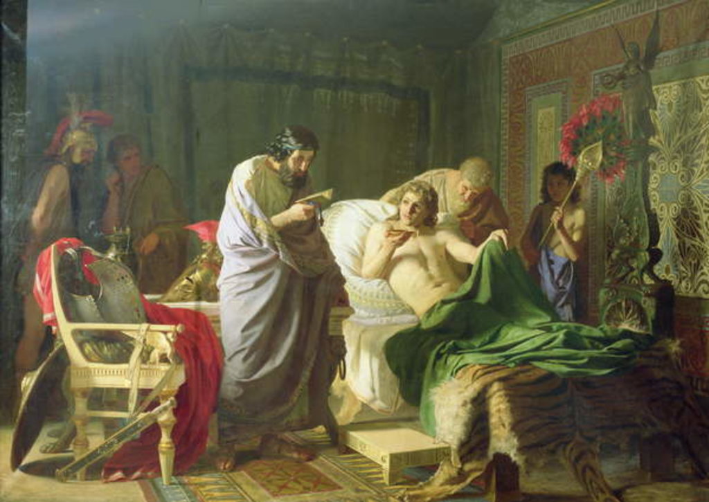 Detail of Confidence of Alexander the Great into his physician Philippos, 1870 by Hendrik (after) Siemiradzki