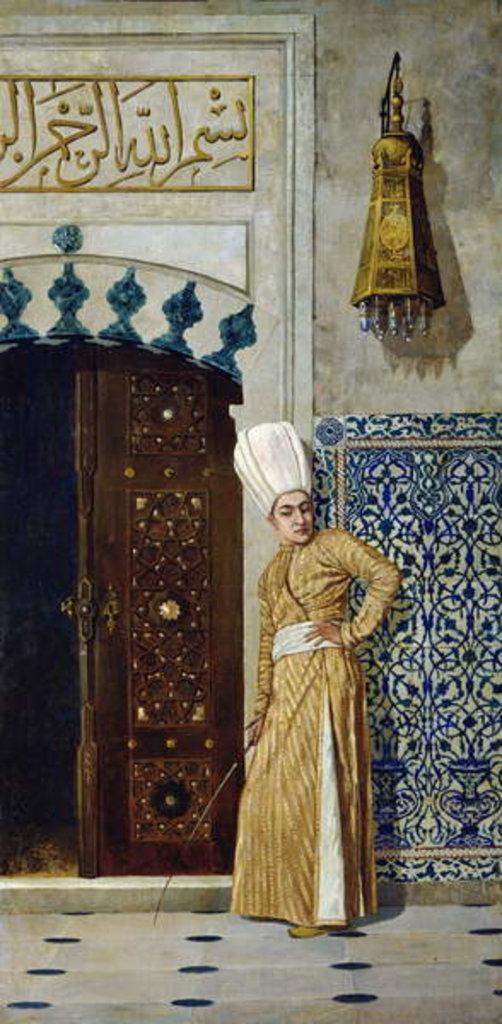 Detail of A eunuch before the door of the harem by Vasili Vasilievich Vereshchagin
