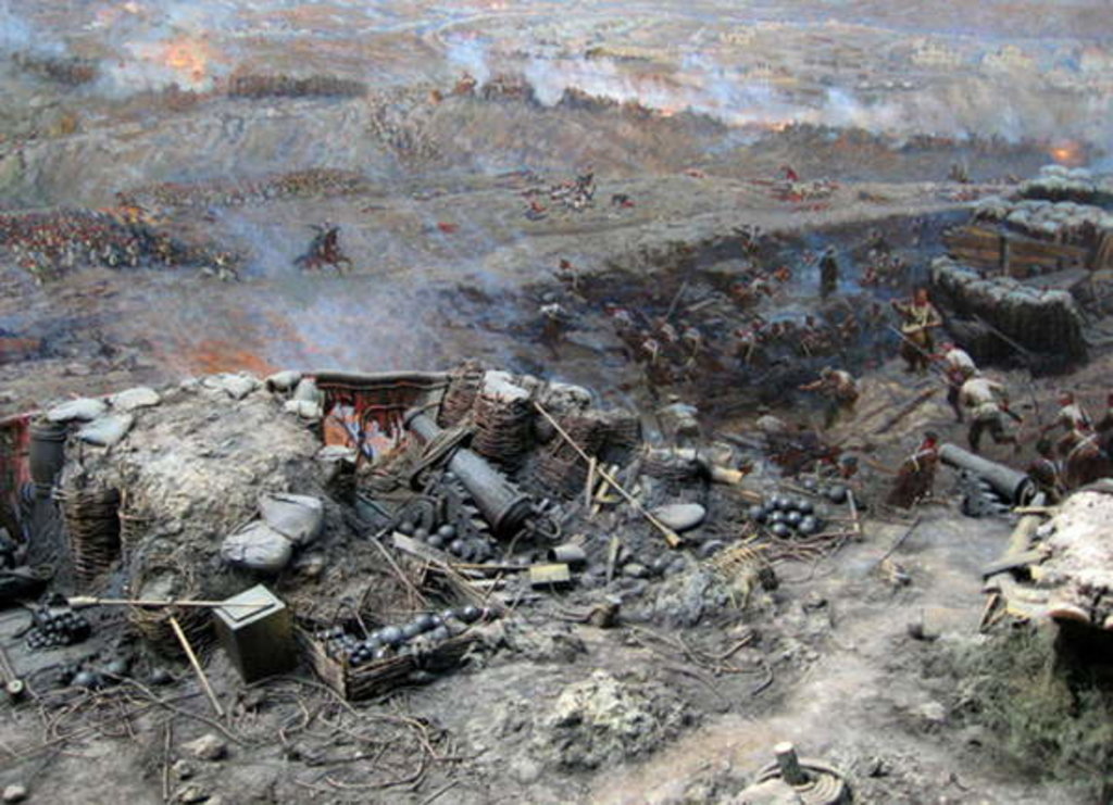 Detail of The Siege of Sevastopol Panorama by Franz Roubaud