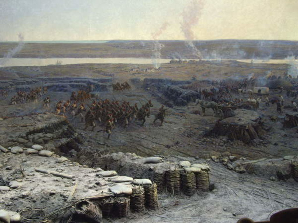 Detail of The Siege of Sevastopol Panorama by Franz Roubaud