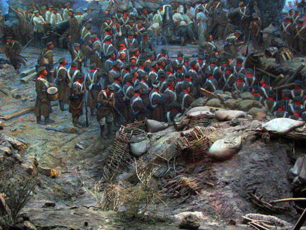 Detail of The Siege of Sevastopol Panorama by Franz Roubaud