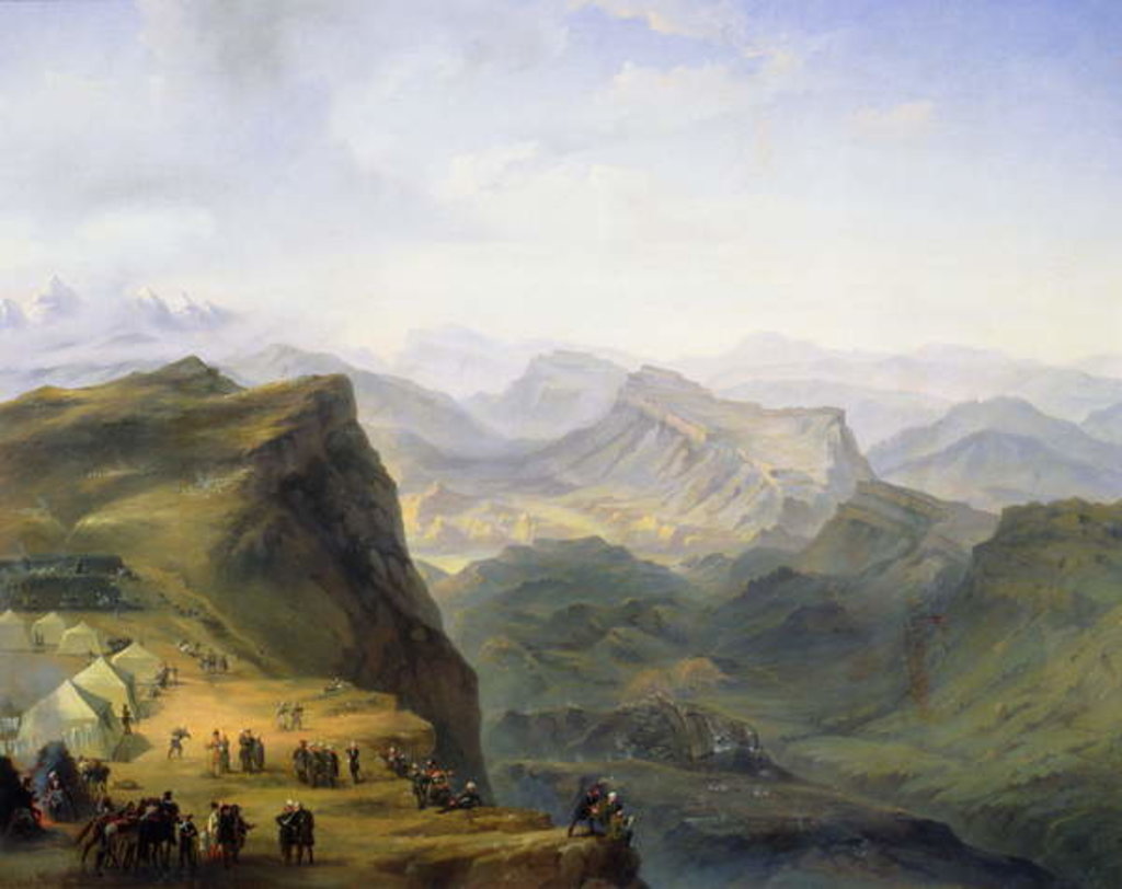 Detail of Russian Military Camp in Dagestan, 1895 by Ivan Fyodorovich Alexandrovsky