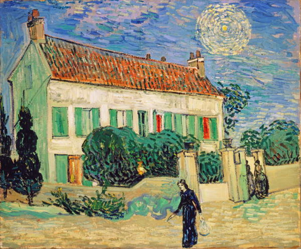 Detail of White House at Night, 1890 by Vincent van Gogh