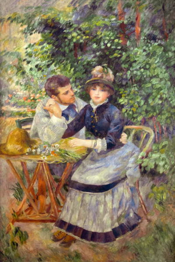 Detail of Dans le jardin, 1885 by Pierre Auguste Renoir