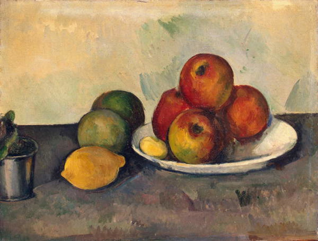 Detail of Still life with Apples, c.1890 by Paul Cezanne