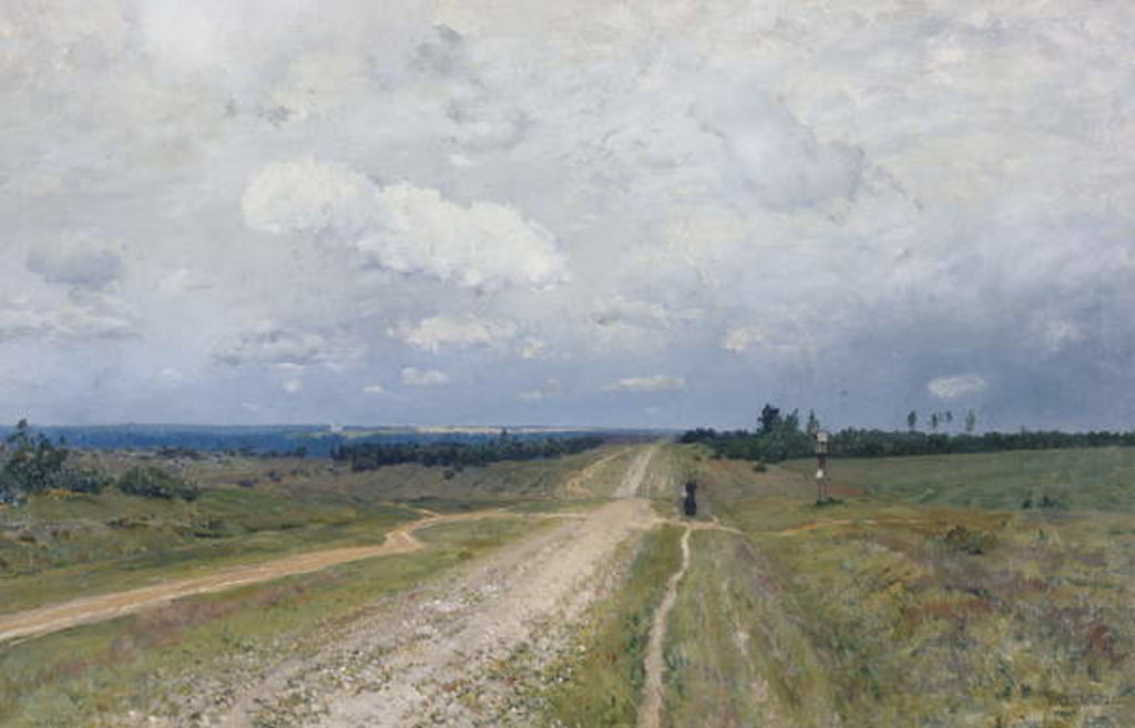 Detail of The Vladimirka Road, 1892 by Isaak Ilyich Levitan