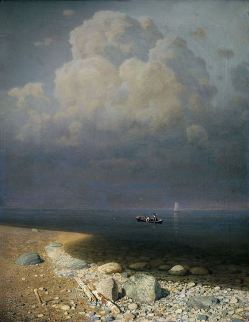 Detail of Lake Ladoga, 1873 by Arkhip Ivanovich Kuindzhi