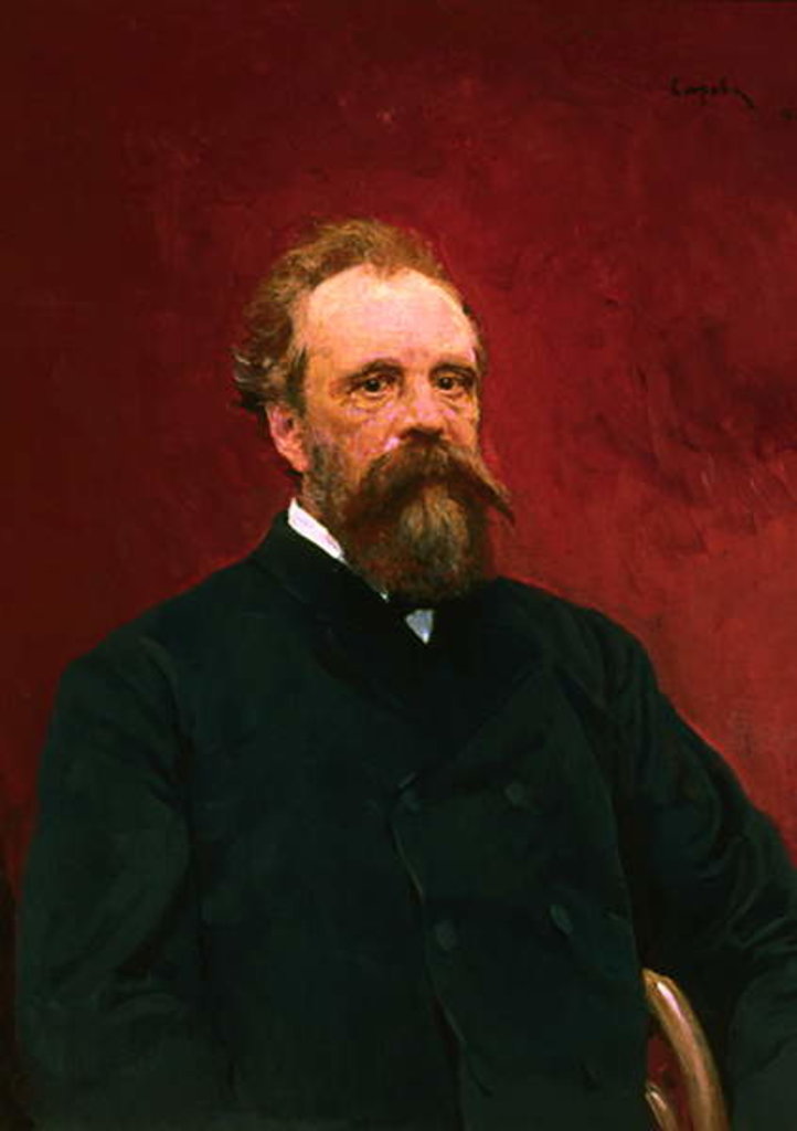 Detail of Sergey Mikhailovich Tretyakov, 1895 by Valentin Aleksandrovich Serov