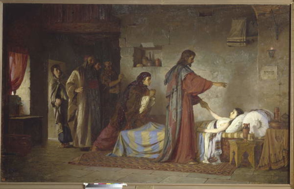 Detail of The Raising of Jairus' daughter, 1871 by Vasilij Dmitrievich Polenov