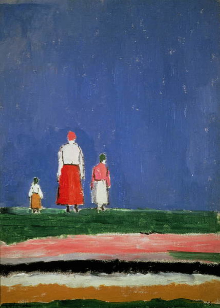 Detail of Three Figures in a Field, 1928 by Kazimir Severinovich Malevich