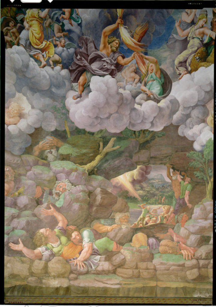 Detail of Olympus and Zeus Destroying the Rebellious Giants by Giulio Romano