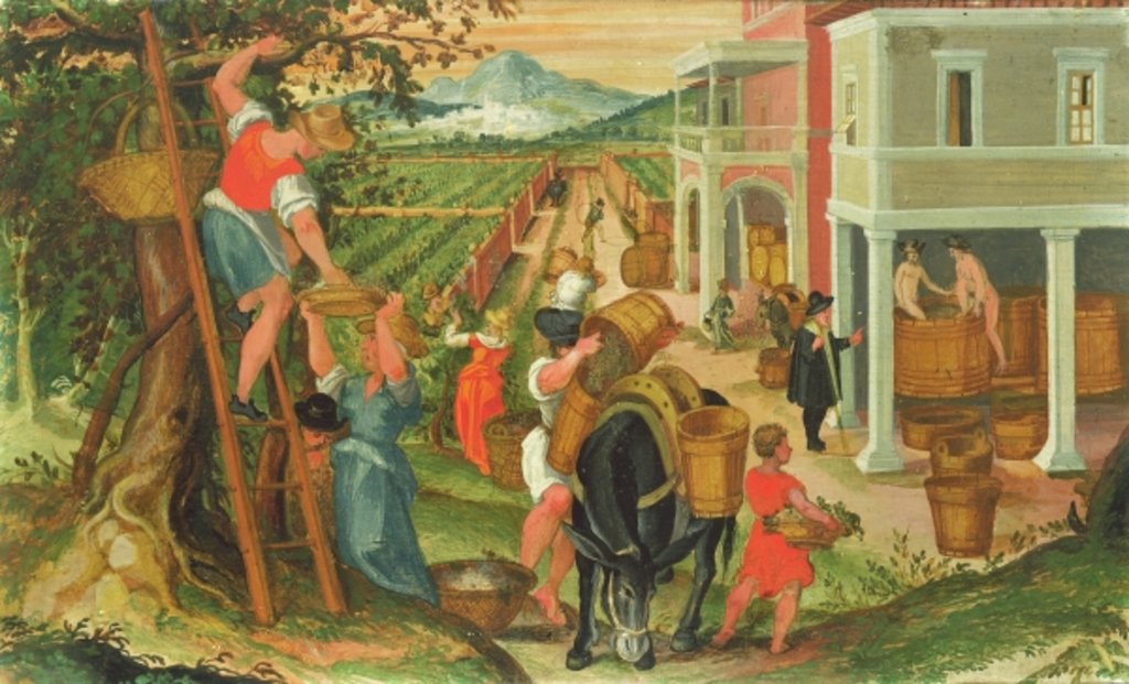 Detail of October by Cristoforo Rustici