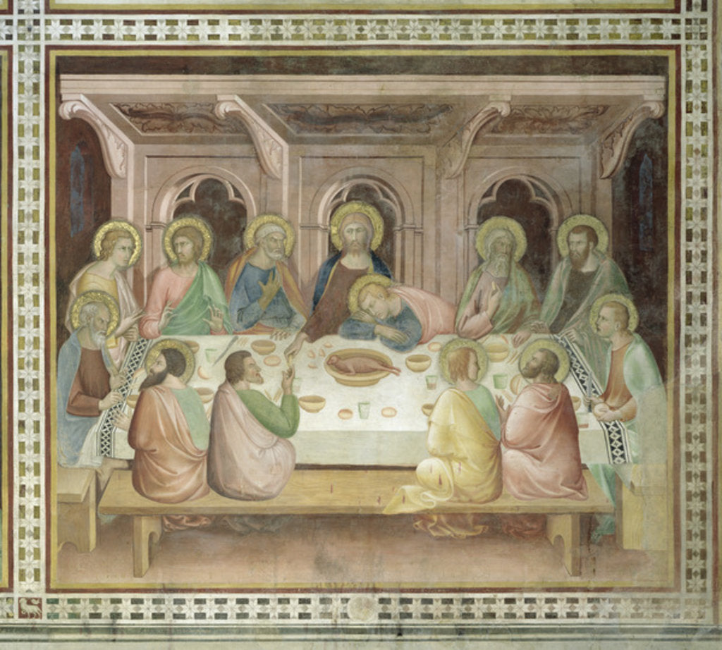 Detail of The Last Supper by Barna da Siena