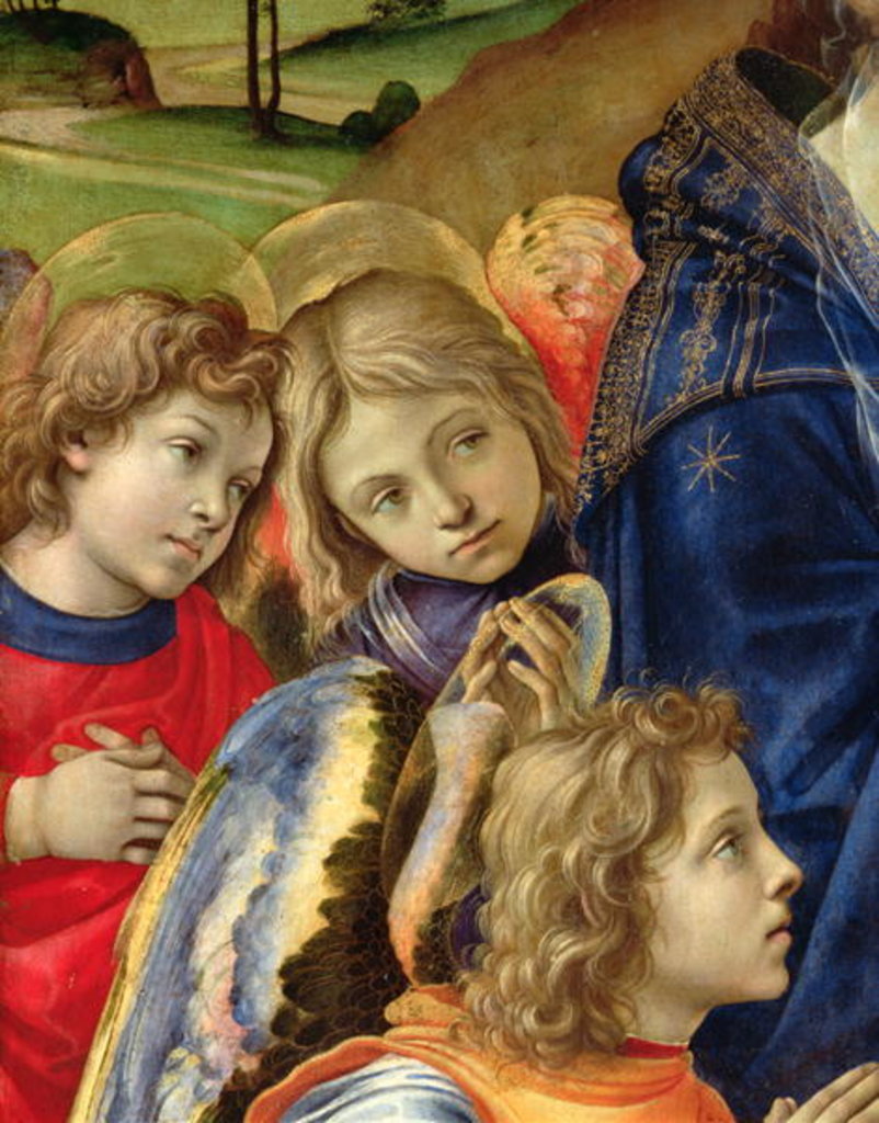 Detail of The Vision of St. Bernard by Filippino Lippi