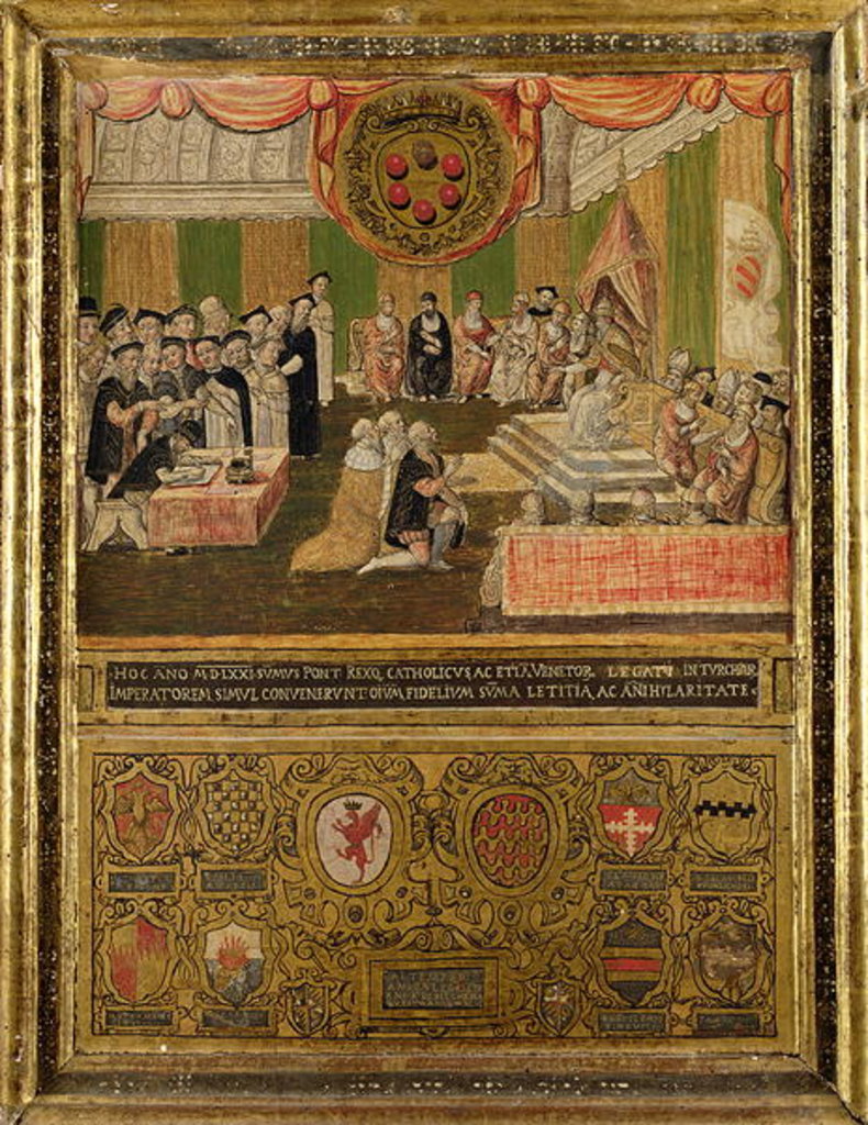 Detail of Ratification of the League against the Turks, 1570-71 by Italian School