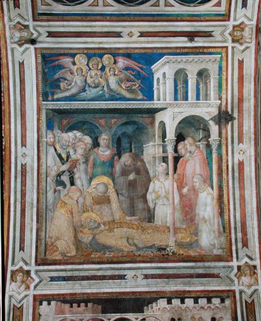 Detail of The Death of St. Martin by Simone Martini
