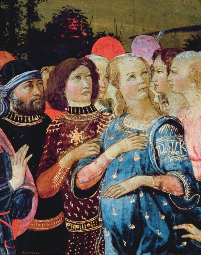 Detail of Triumph of Love, inspired by 'Triumphs' by Petrarch by Jacopo del Sellaio