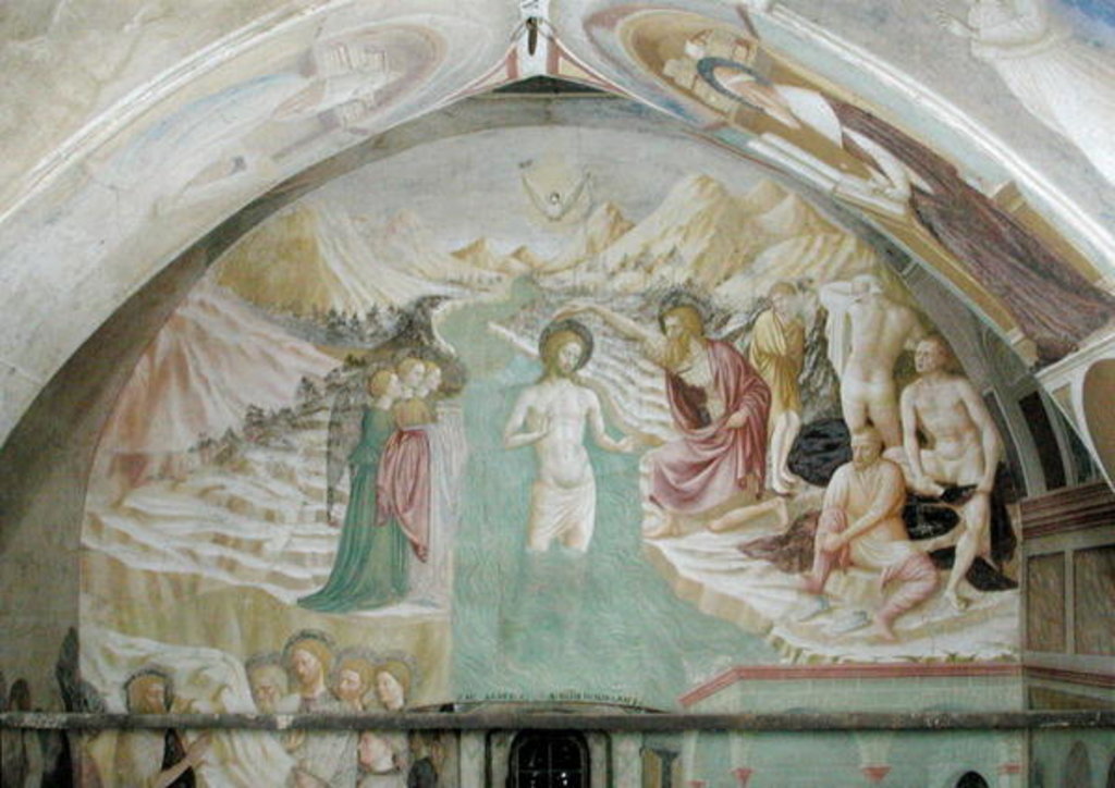 Detail of The Baptism of Christ by Tommaso Masolino da Panicale