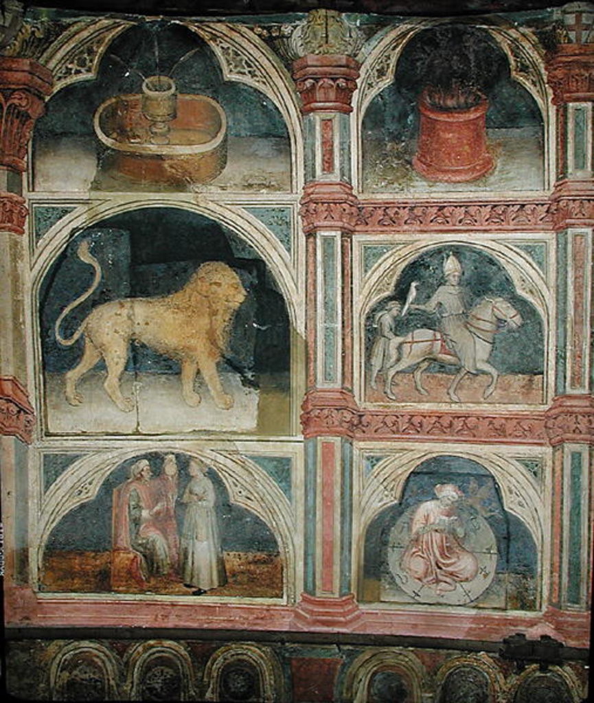 Detail of The Month of July by Nicolo & Stefano da Ferrara Miretto