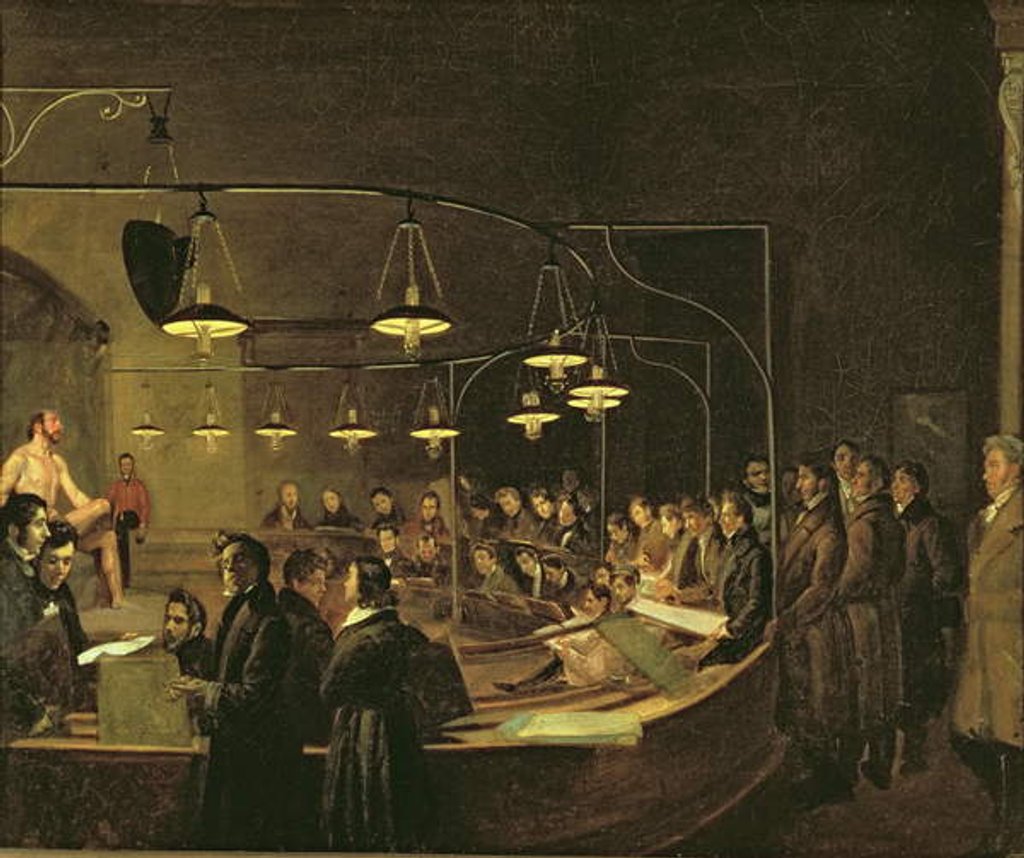 Detail of The Anatomy Lesson, 1845 by Carle Felice Biscaria