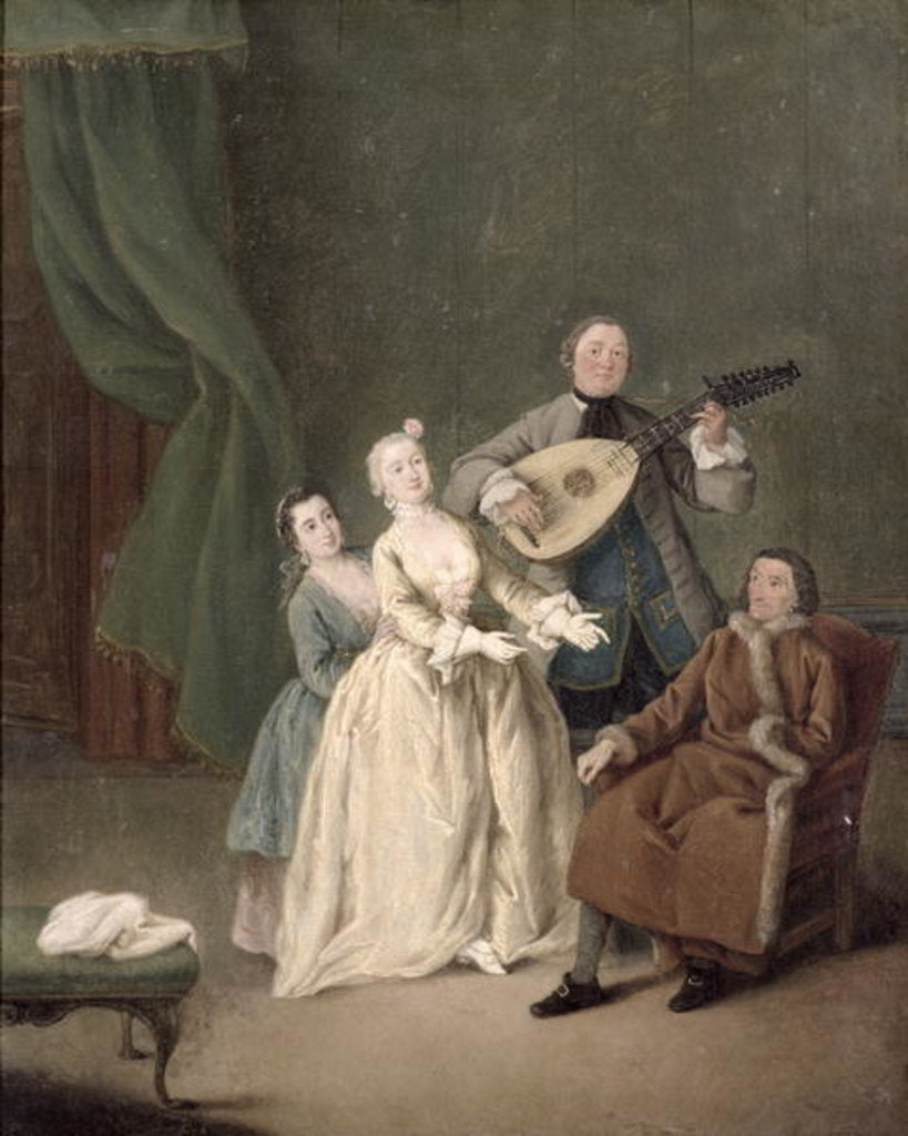 Detail of The Family Concert, c.1750 by Pietro Longhi