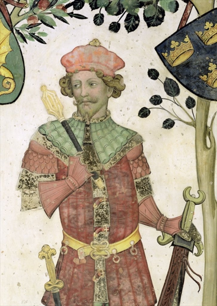 Detail of The Nine Worthies and the Nine Worthy Women by Giacomo Jaquerio