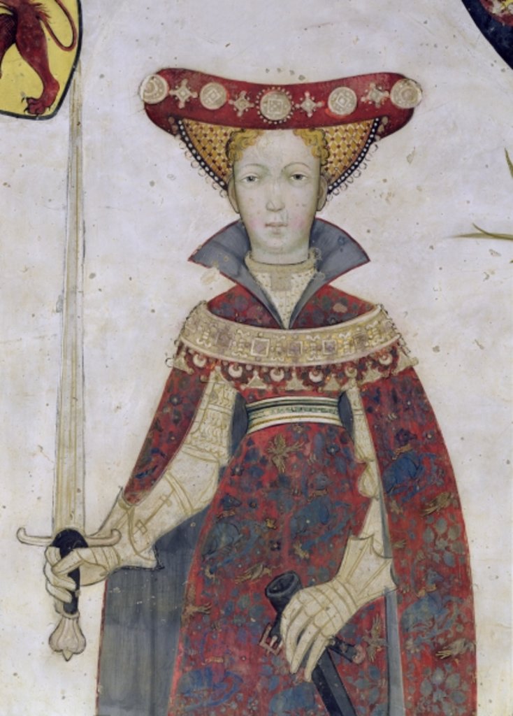 Detail of The Nine Worthies and the Nine Worthy Women by Giacomo Jaquerio