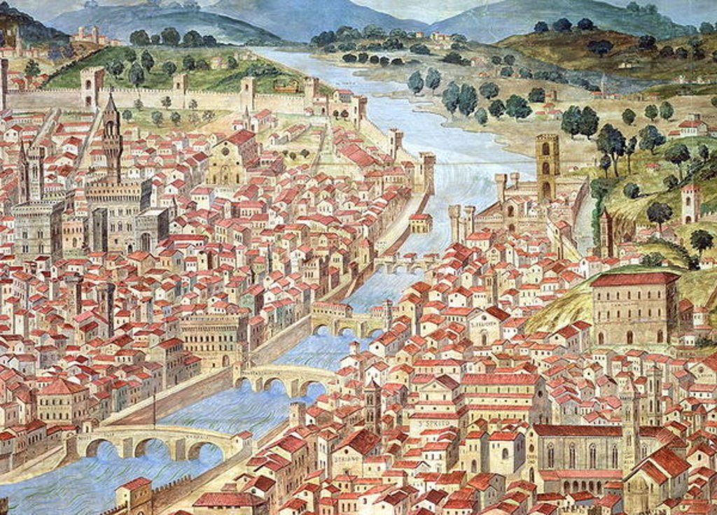 Detail of The Veduta della Catena, 1490 by Italian School