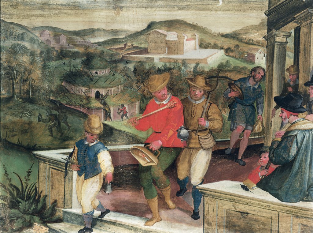 Detail of September by Cristoforo Rustici