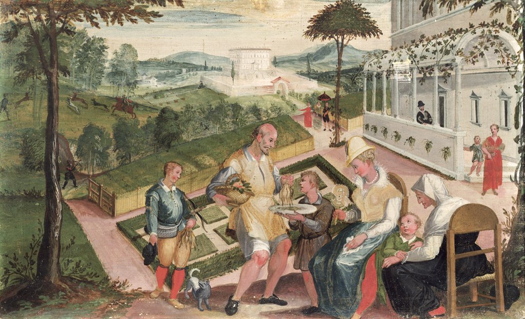 Detail of November by Cristoforo Rustici