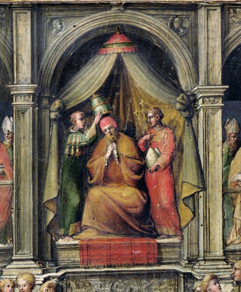 Detail of Coronation of Pope Paul II 1534 by Giovanni di Lorenzo Cini