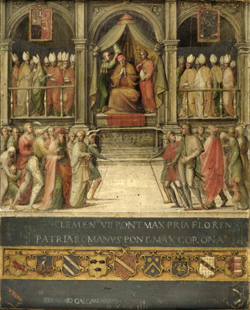 Detail of Coronation of Pope Paul II 1534 by Giovanni di Lorenzo Cini
