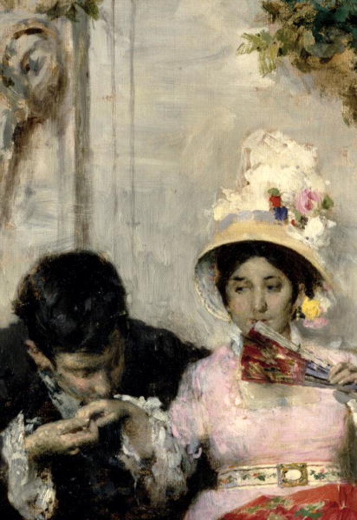 Detail of The Declaration by Giacomo Favretto