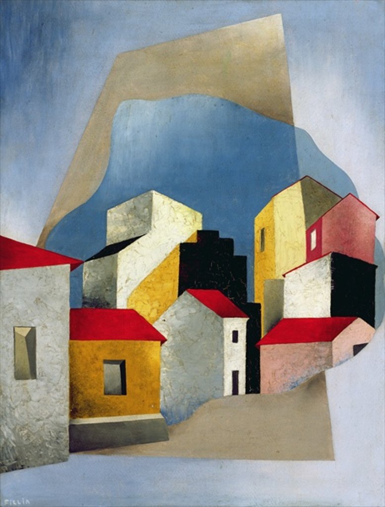 Detail of Houses at Lerici, 1932-33 by Luigi Colombo Fillia