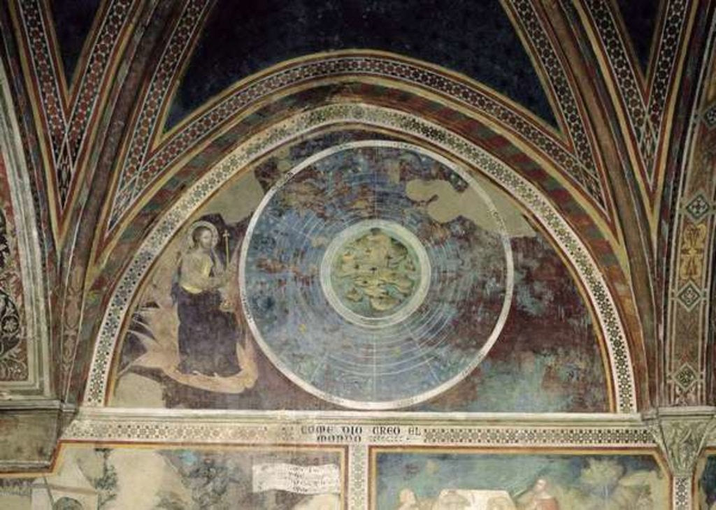 Detail of The Creation of the World, 1356-67 by also Manfredi de Battilori Bartolo di Fredi